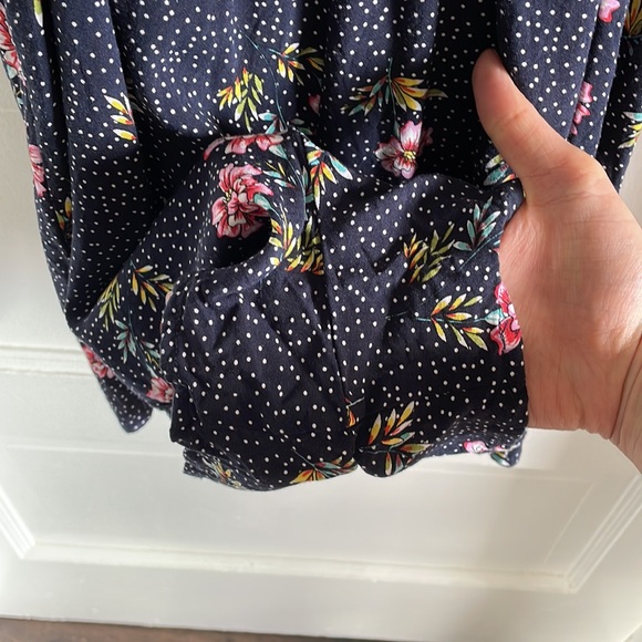 Navy Floral Romper - Picture 8 of 10